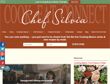 Tablet Screenshot of chefsilvia.com